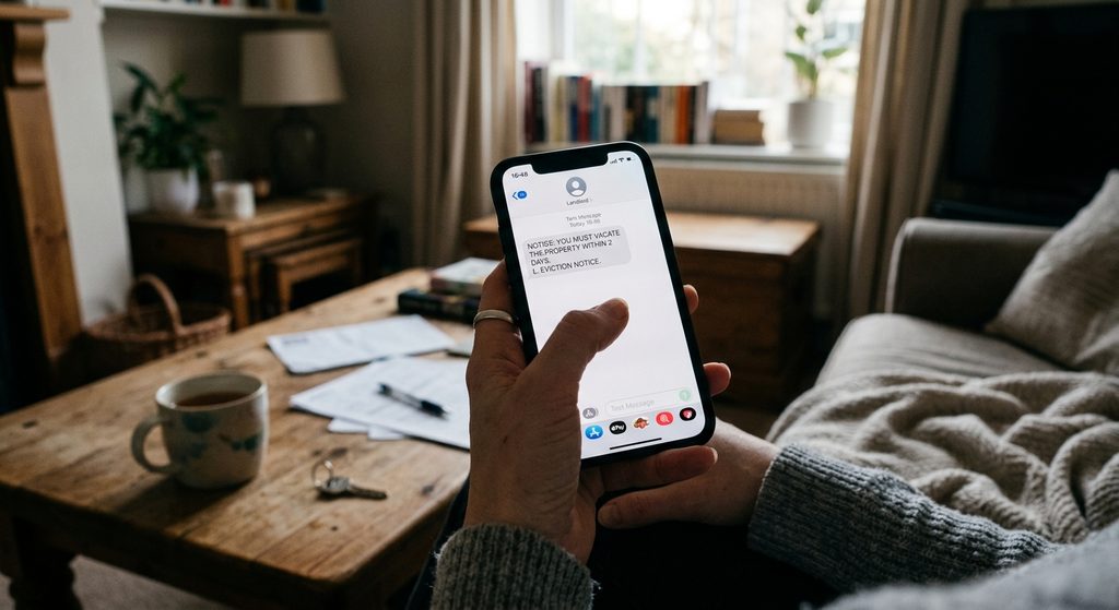 Landlord Sent a Two-Day Eviction Notice by Text